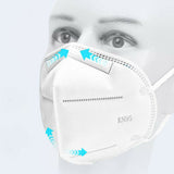 20 PCS KN95 Face Mask 5 Layers Disposable Protective Respirator Mouth Non Medical Cover (New with Box)