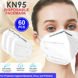 80 PCS KN95 Face Mask 5 Layers Disposable Protective Respirator Mouth Non Medical Cover (New with Box)