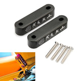 1 Set Black Password JDM Hood Vent Spacer Risers 90-01 Integra / 88-00 Civic New