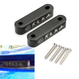 1 Set Black Password JDM Hood Vent Spacer Risers 90-01 Integra / 88-00 Civic New