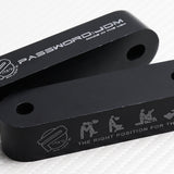 1 Set Black Password JDM Hood Vent Spacer Risers 90-01 Integra / 88-00 Civic New