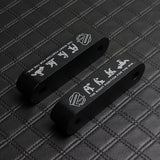 Black Combo Password JDM Hood Vent Spacer Risers with Keychain For 90-01 Integra 88-15 Civic