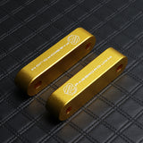 Gold Combo Password JDM Hood Vent Spacer Risers with Keychain For 90-01 Integra 88-15 Civic