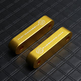 Password JDM Gold Combo Hood Vent Spacer Risers with Keychain For 90-01 Integra 88-15 Civic