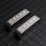 Password JDM Gun Metal Combo Hood Vent Spacer Risers with Keychain For 90-01 Integra 88-15 Civic