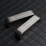 Password JDM Gun Metal Combo Hood Vent Spacer Risers with Keychain For 90-01 Integra 88-15 Civic