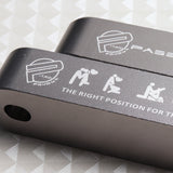 Password JDM Gun Metal Combo Hood Vent Spacer Risers with Keychain For 90-01 Integra 88-15 Civic