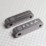 Password JDM Gun Metal Combo Hood Vent Spacer Risers with Keychain For 90-01 Integra 88-15 Civic