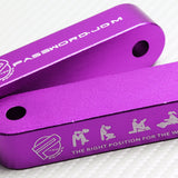 Password JDM Purple Combo Hood Vent Spacer Risers with Keychain For 90-01 Integra 88-15 Civic