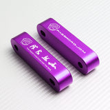 Purple Combo Password JDM Hood Vent Spacer Risers with Keychain For 90-01 Integra 88-15 Civic