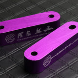 Password JDM Purple Combo Hood Vent Spacer Risers with Keychain For 90-01 Integra 88-15 Civic