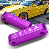 Purple Combo Password JDM Hood Vent Spacer Risers with Keychain For 90-01 Integra 88-15 Civic
