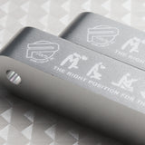 1 Set Silver Password JDM Hood Vent Spacer Risers 90-01 Integra / 88-00 Civic New