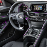 Purple Interior Edge Gap Line Moulding Trim Molding Strip Auto Car Décor - 16.4 ft
