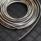 Silver Interior Edge Gap Line Moulding Trim Molding Strip Auto Car Décor - 16.4 ft