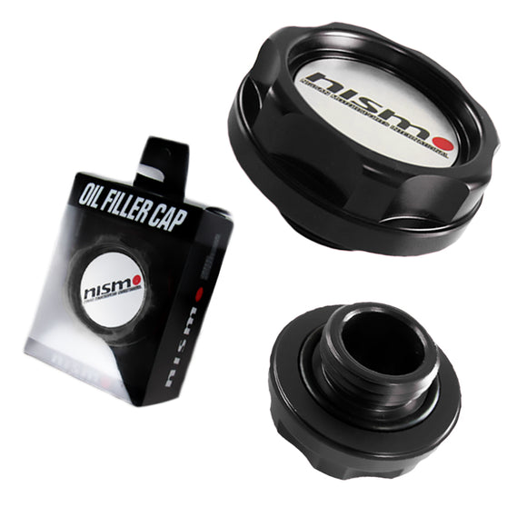 Black NISMO Polished Billet Racing Oil Cap Fit Nissan GTR G37 G35 370z 350z NEW