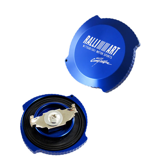 X1 Blue Brand New Ralliart Aluminum Racing Engine Oil Filler Cap For MITSUBISHI