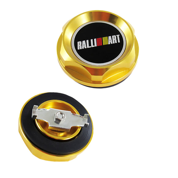 Ralliart Gold Racing Engine Oil Cap Oil Fuel Filler Cover Cap For Mitsubishi
