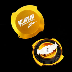 X1 Gold Brand New Ralliart Aluminum Racing Engine Oil Filler Cap For MITSUBISHI