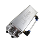 Silver 0.7L 10mm Square Billet Aluminum Engine Oil Catch Tank Can Reservoir D1 SPEC
