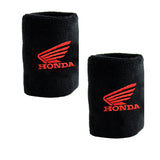 Honda Black Brake Clutch Reservoir Sock Cover Motorcycle Bike Sweat X2