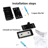 MITSUBISHI EVOLUTION Stainless Steel Engine Valve Cover Black Car Vent Clip Air Freshener Kit - Ocean Scent