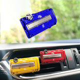 Honda Stainless Steel VTEC Valve Cover Blue Car Vent Clip Air Freshener Kit - Lemon Scent