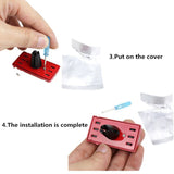 Honda Stainless Steel VTEC Valve Cover Red Car Vent Clip Air Freshener Kit - Ocean Scent