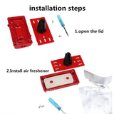 Honda Stainless Steel VTEC Valve Cover Red Car Vent Clip Air Freshener Kit - Ocean Scent