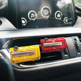 Honda Stainless Steel VTEC Valve Cover Yellow Car Vent Clip Air Freshener Kit - Lemon Scent