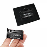 MITSUBISHI EVOLUTION Stainless Steel Engine Valve Cover Black Car Vent Clip Air Freshener Kit - Ocean Scent