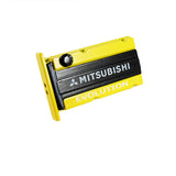 MITSUBISHI EVOLUTION Stainless Steel Engine Valve Cover Yellow Car Vent Clip Air Freshener Kit - Lemon Scent