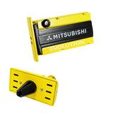 MITSUBISHI EVOLUTION Stainless Steel Engine Valve Cover Yellow Car Vent Clip Air Freshener Kit - Lemon Scent
