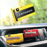 MITSUBISHI EVOLUTION Stainless Steel Engine Valve Cover Yellow Car Vent Clip Air Freshener Kit - Ocean Scent