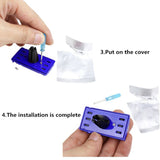 NISSAN Stainless Steel Engine Valve Cover Blue Car Vent Clip Air Freshener Kit - Lemon Scent