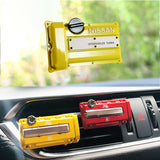 NISSAN Stainless Steel Engine Valve Cover Yellow Car Vent Clip Air Freshener Kit - Chanel Scent