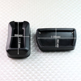 Honda Type R Set of High Quality Real Carbon Fiber Brake Pedal Pads with Anti Skid Aluminum Floor Mat