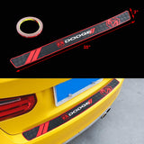 DODGE Rubber Car Rear Bumper Protector Trunk Sill Guard Scratch Pad X1