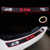 JEEP Rubber Car Rear Bumper Protector Trunk Sill Guard Scratch Pad X1