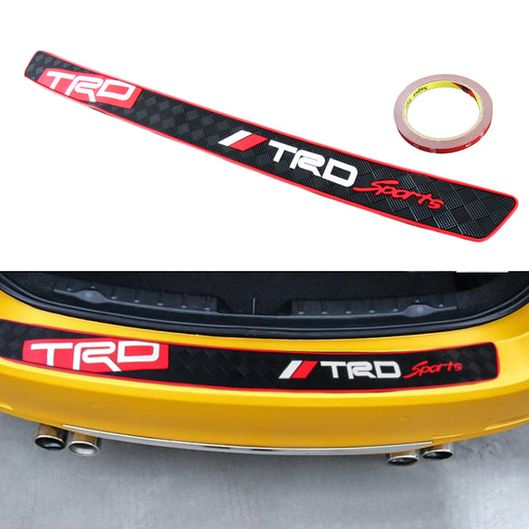 TRD SPORTS Rubber Car Rear Bumper Protector Trunk Sill Guard Scratch Pad X1