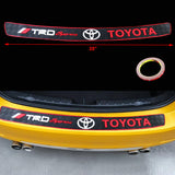 TRD TOYOTA Rubber Car Rear Bumper Protector Trunk Sill Guard Scratch Pad X1