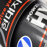 For 2017-2022 Hyundai IONIQ STP-Style Real Carbon Fiber 3-Piece Front Bumper Body Spoiler Splitter Lip Kit with Windshield Banner Combo