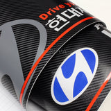 2011-2013 Hyundai Elantra Set of Unpainted Matte Black Sedan Front Bumper Spoiler Splitter Lip with Windshield Banner