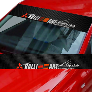Mitsubishi Ralliart Carbon Fiber Windshield Banner