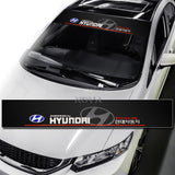 For 2017-2022 Hyundai IONIQ STP-Style Matte Black 3-Piece Front Bumper Body Spoiler Splitter Lip Kit with Windshield Banner Combo