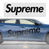 62" x 13" Supreme3M Racing Black Car Truck Side Body Vinyl Graphics Decal Sticker