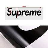 62" x 13" Supreme3M Racing Black Car Truck Side Body Vinyl Graphics Decal Sticker