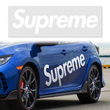 62" x 13" Supreme3M Racing White Car Truck Side Body Vinyl Graphics Decal Sticker