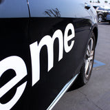 62" x 13" Supreme3M Racing White Car Truck Side Body Vinyl Graphics Decal Sticker