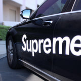 62" x 13" Supreme3M Racing White Car Truck Side Body Vinyl Graphics Decal Sticker